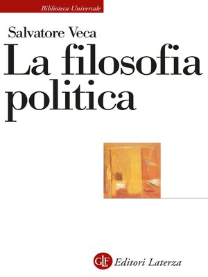 cover image of La filosofia politica